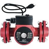 Carivia Hot Water Recirculating Pump,115V Circulation Pump,3-Speed Control Recirculation Pump with NPT 1'' Flanges for Solar Water Heater Boiler Circulating Heating