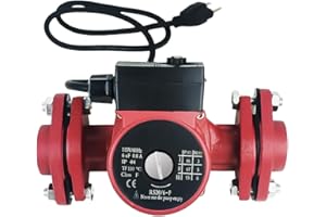 Carivia Hot Water Recirculating Pump,115V Circulation Pump,3-Speed Control Recirculation Pump with NPT 1'' Flanges for Solar Water Heater Boiler Circulating Heating