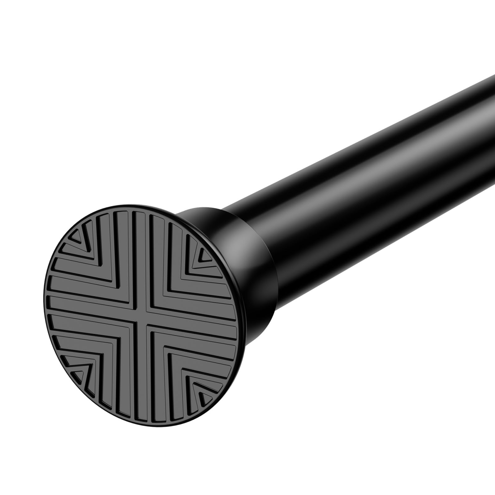 Photo 1 of 1Pcs Tension Curtain Rod 31 To 76 Inch Black Shower Curtain Rod No Drilling Adjustable Spring Loaded Curtain Rods 7/8"Diameter Shower Rods For Bathroom Windows Bedroom Closet Doorway Door