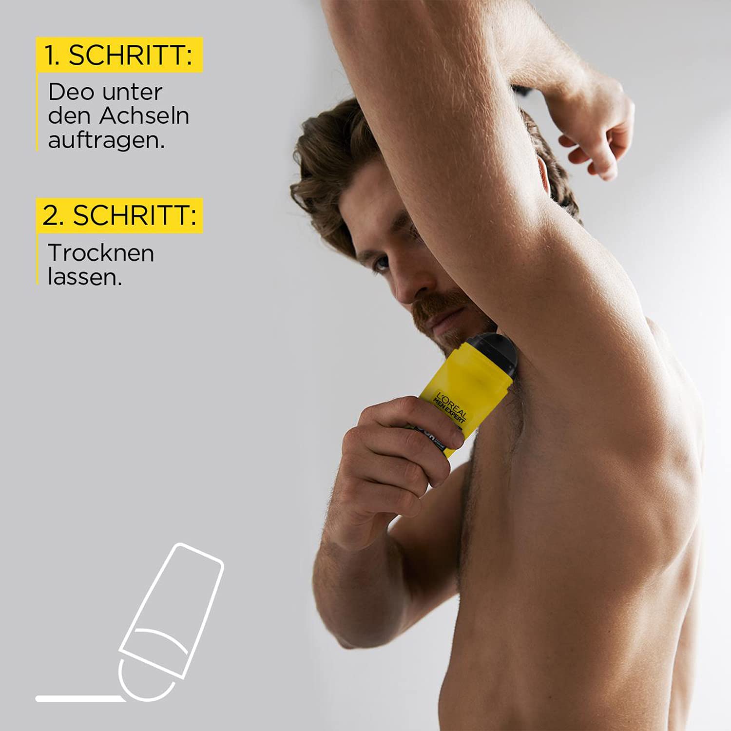 L'Oréal Men Expert Kompaktes Deo für Männer, Langanhaltender Deoroller gegen Schweiß mit 96 Stunden Wirkung, Invincible Sport, 6 x 50 ml 4