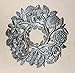 It's Cactus Fall Floral Home Decor, Indoor Outdoor Wall Hanging Plaques, Handmade, Fair Trade 14 x 14 Inches, Wreath