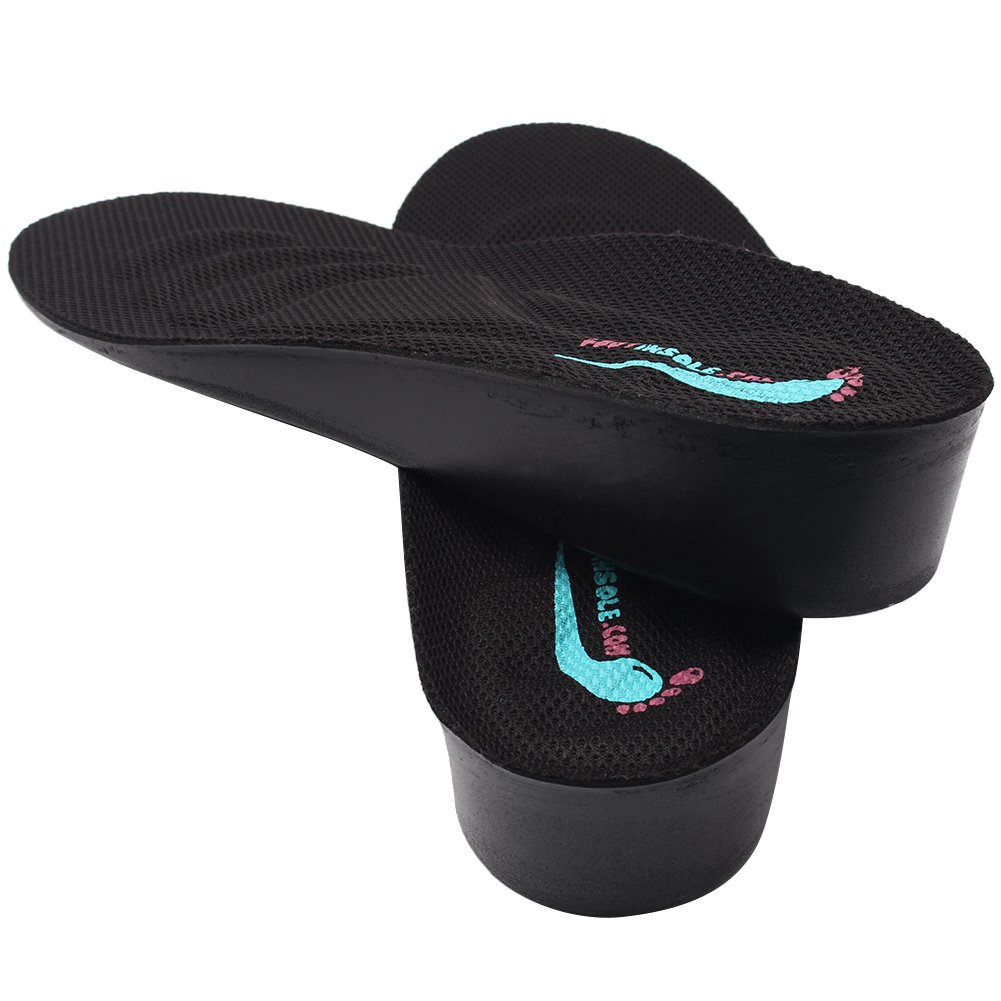 footinsole 1.4 Inches up Height Increase Shoe Insoles Lift Taller Pads Inserts (Small)