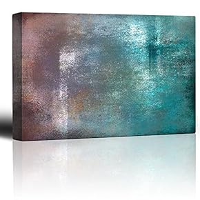 Red and Blue Gradient Watercolor Background with Streaks - Giclee Print Abstract Canvas Wall Art Rustic Home Art - 12x18 inches