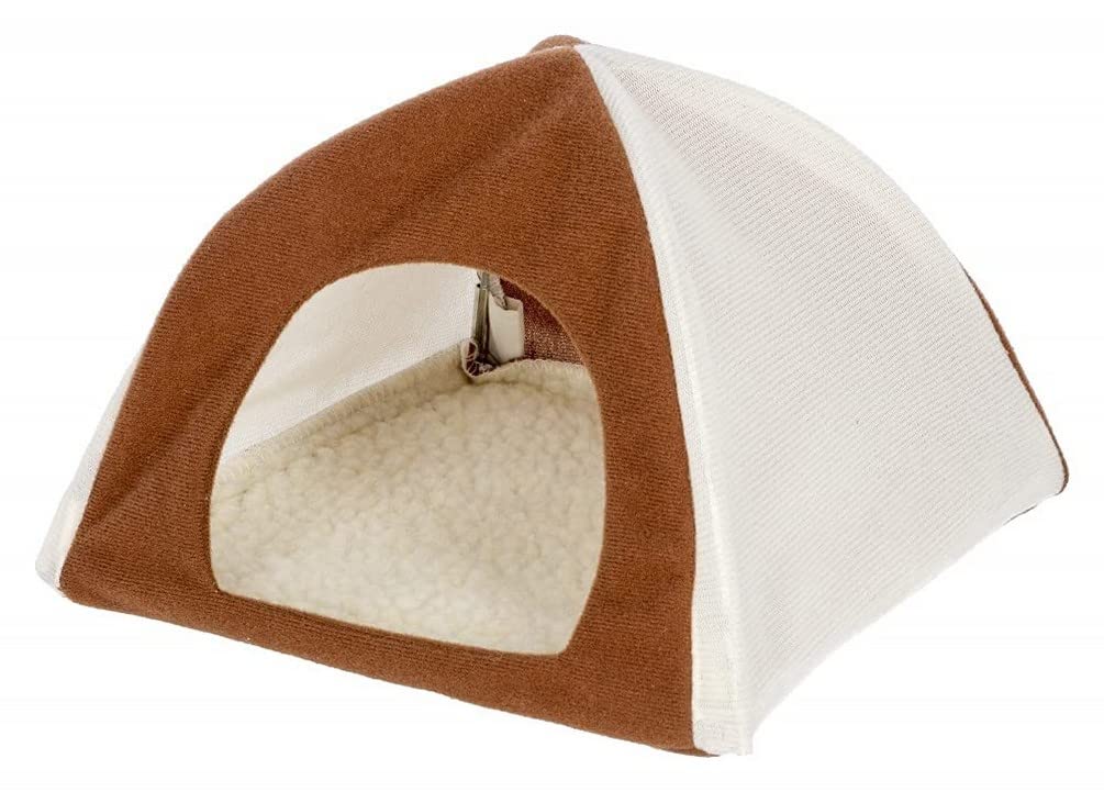 Kerbl Tipi Hamster,18 x 18 x 16 cm, Brown/White