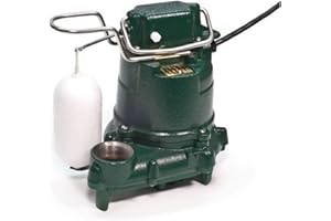 Zoeller 53-0016 115-Volt 0.3 Horse Power Model M53 Mighty-Mate Automatic Cast Iron Single Phase Submersible Sump/Effluent Pump