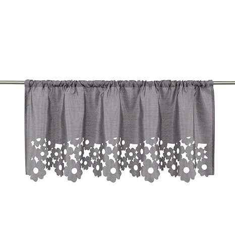 Simpvale Cotton Linen Cafe Curtain Valances Kitchen Short Net