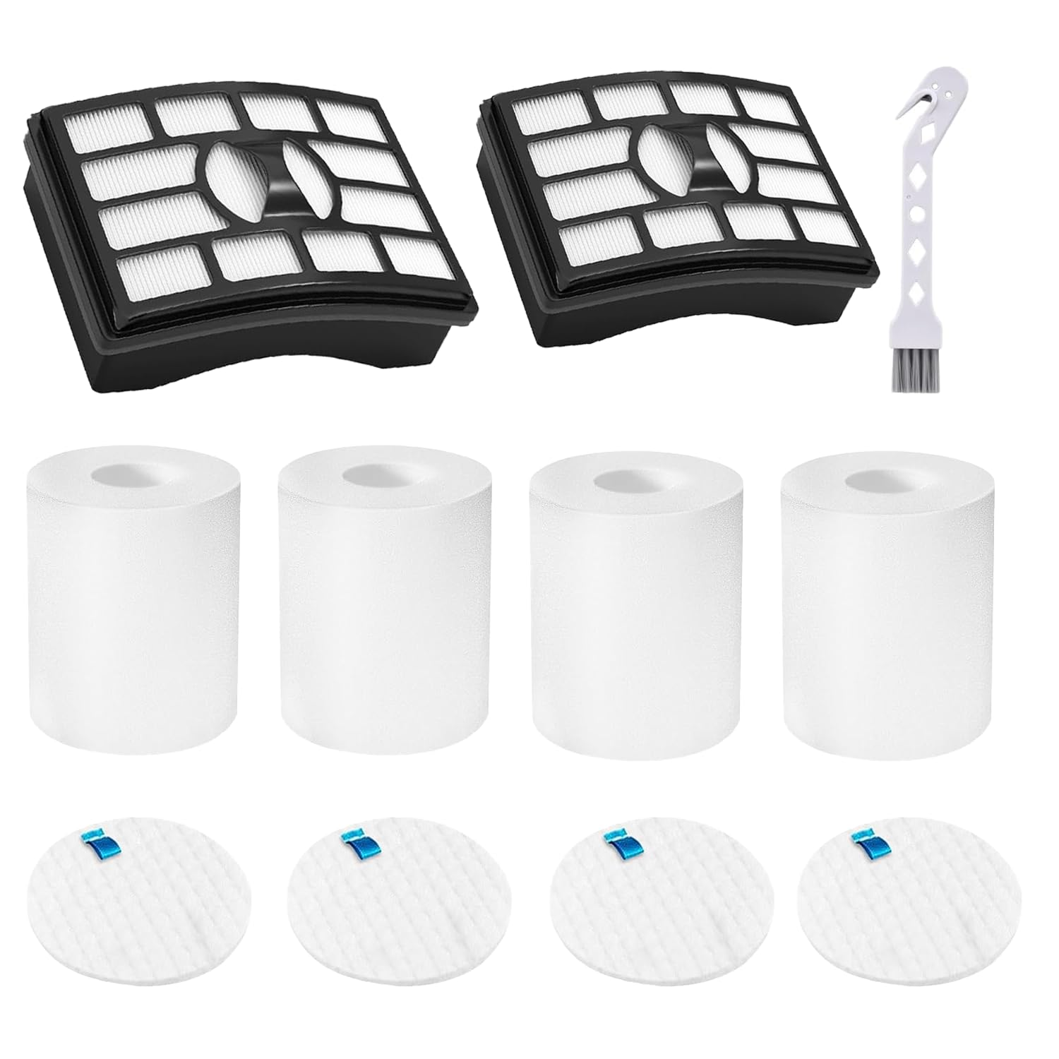 Photo 1 of 2+4 Vacuum Filter Replacement for Shark Rotator Pro Lift-Away NV500 Series – NV500, NV501, NV502, NV503, NV505, NV510, NV520, NV552, UV560, NV642, ZU780, ZU782, ZU785, Part # XFF500 XHF500