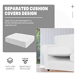 XYMHUN Velvet Plush 2 Pieces Chair Covers for