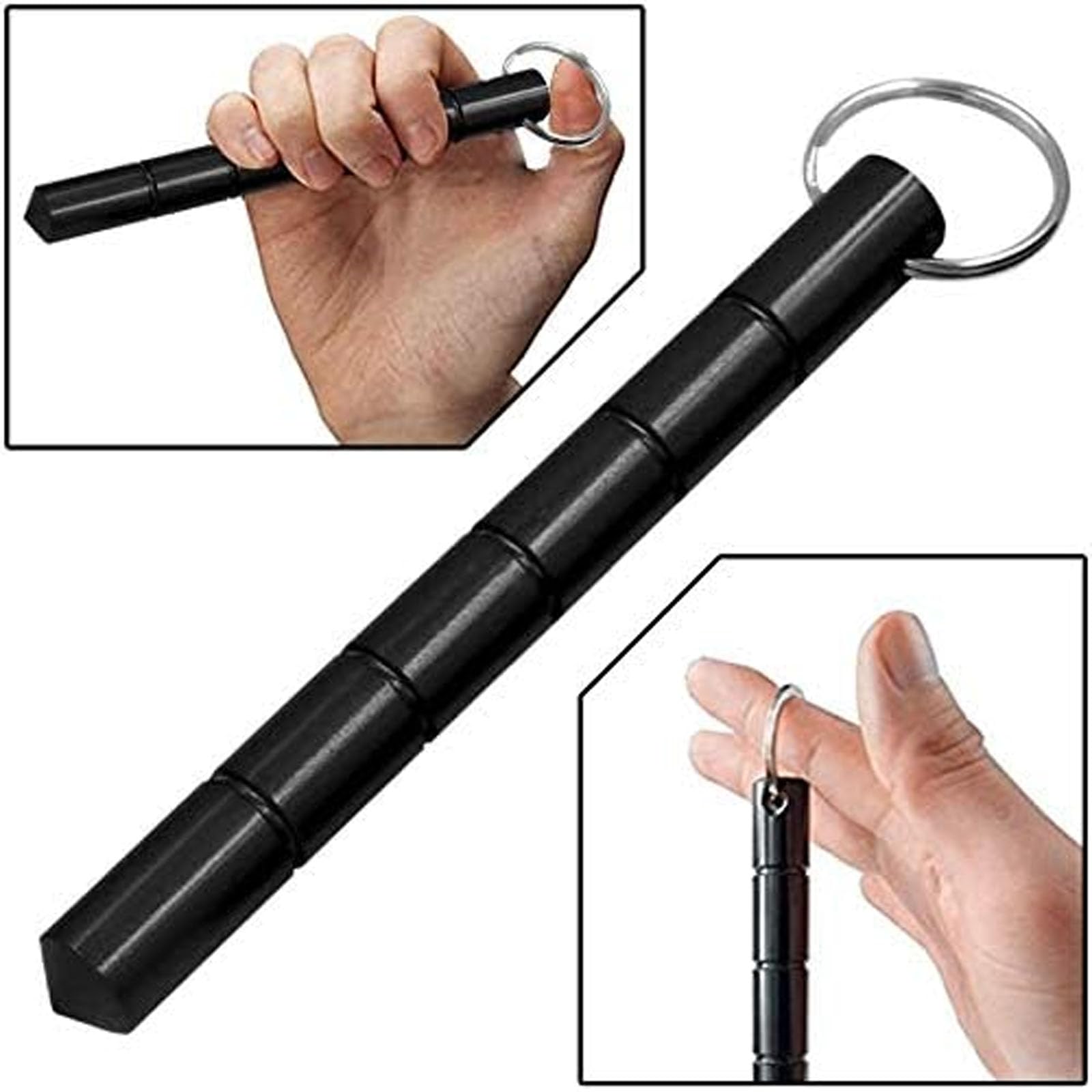 Key Chain Defense Mua 2 Pcs Self Defense Keychain Set, aluminum Blunt Force in Black trên ...