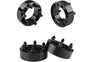 YIZBAP 6x5.5 Wheel Spacers for Tacoma 4Runner Tundra FJ Land Cruiser, 2 inch 6x139.7mm Wheel Spacers 108mm Hub Bore with 12x1.5 Thread Pitch with ET Lug Nuts for Colorado Canyon GX460 GX470