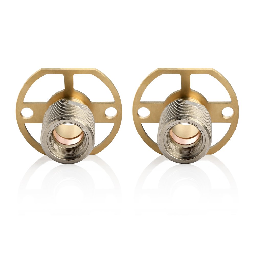 JT Pickfords | Easyfix Fast Fit Brackets for Exposed Thermostatic Shower Bar Valves to Existing Pipework (Pair)