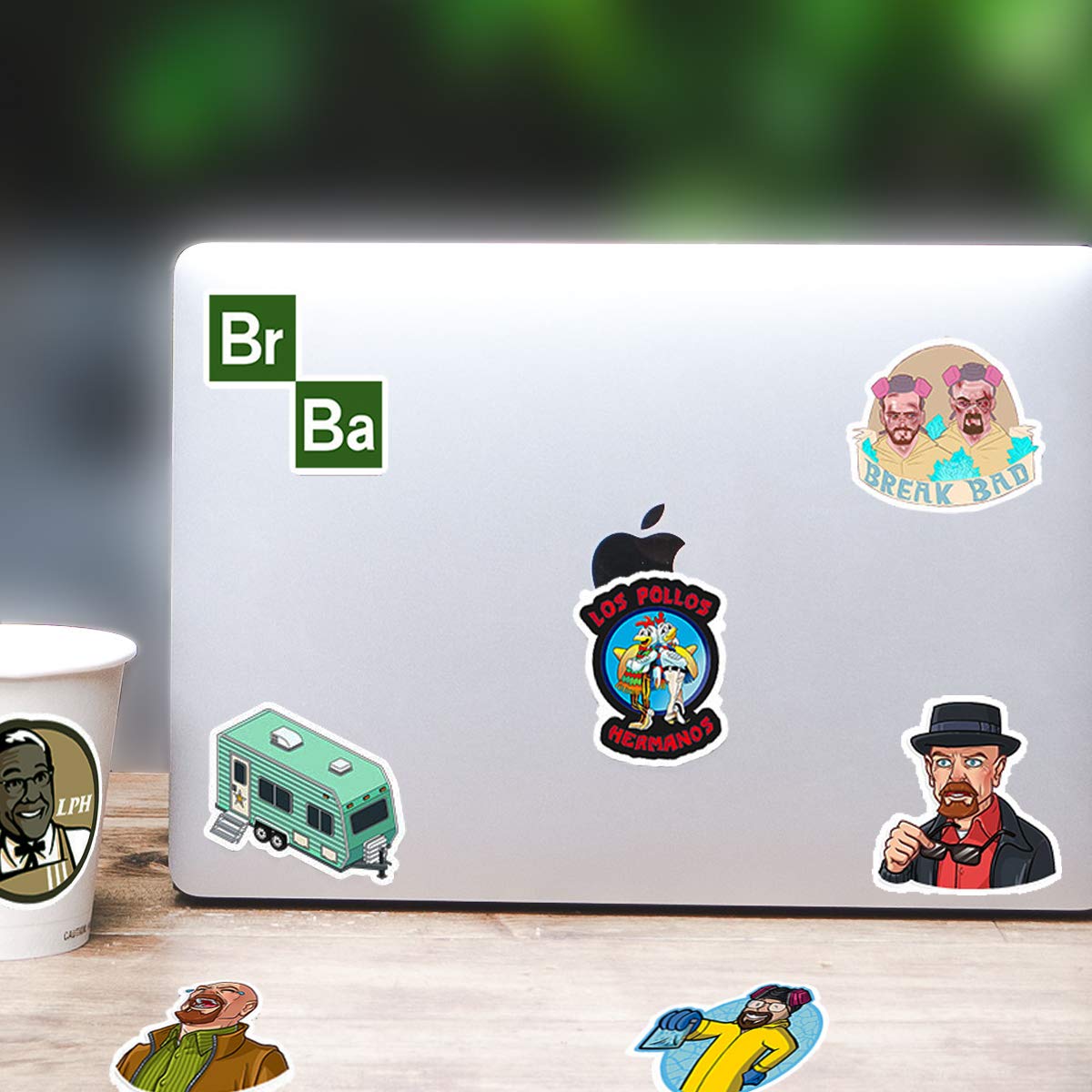 WOCOCO Breaking Bad Stickers, Waterproof Vinyl Stickers for Laptop, Water Bottles, HydroFlask (50 Pack)