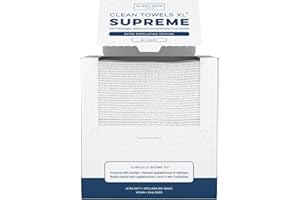 Clean Skin Club Clean Towels XL® Supreme, 100% USDA Biobased Face Towel, Disposable Face Towelette, Eczema Association Accepted, Thicker Textured Dry Wipes, Ultra Absorbent & Soft, 1 Pack, 50 Ct