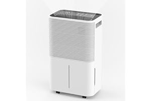 FREE VILLAGE Dehumidifier, 45 Pint (50 Pint Under 90°F/90% RH) Dehumidifiers for Home Up to 3500 Sq. Ft, Auto Drainage, Digital Control Panel, 24 Hr Timer, Dehumidifier for Basement, Bathroom, Bedroom