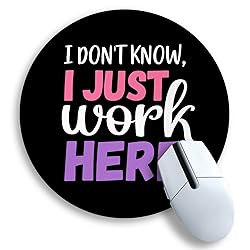 Gctriki Round Mouse Pad 8.6 x 8.6 Inch, Funny