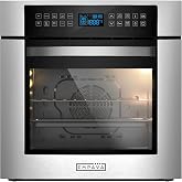 Empava 24" 10 Cooking Functions W/ Rotisserie Electric LED Digital Display Touch Control Built-in Convection Single Wall Oven EMPV-24WOC02