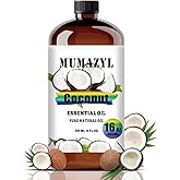 Coconut Essential Oil, Coconut Oil 16 Fl Oz 480ML for Diffuser Humidifier Yoga Cleaning DIY Candle Soap Making Essential Oils