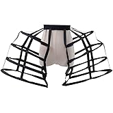 JCBFUME Women's Baroque Pannier Petticoat Victorian Bustle Cages 5 Hoops Skirt Cage Skirt for Girls
