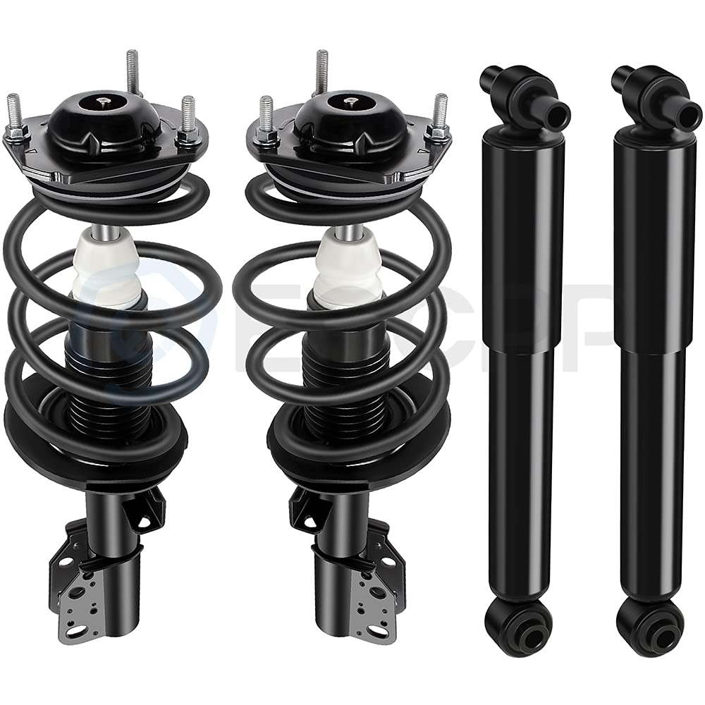 Photo 1 of ECCPP Struts shocks 172518 37315 Front and Rear Pair Strut Spring Assembly Shock Absorber for 08-12 for Buick Enclave,09-12 for Chevrolet Traverse,07-12 for GMC Acadia Set of 4