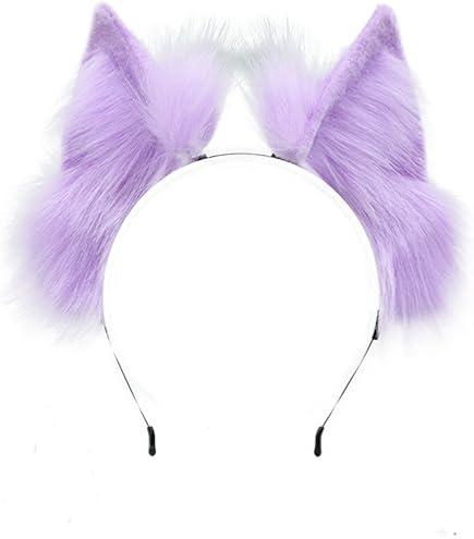 QUICOMP Women Cat Ears Hairband Simulation Animal Ears Cute  display picture 3