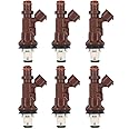 NewYall Pack of 6 Fuel Injector for Toyota Tundra 4Runner Tacoma 3.4 V6 1998-2004