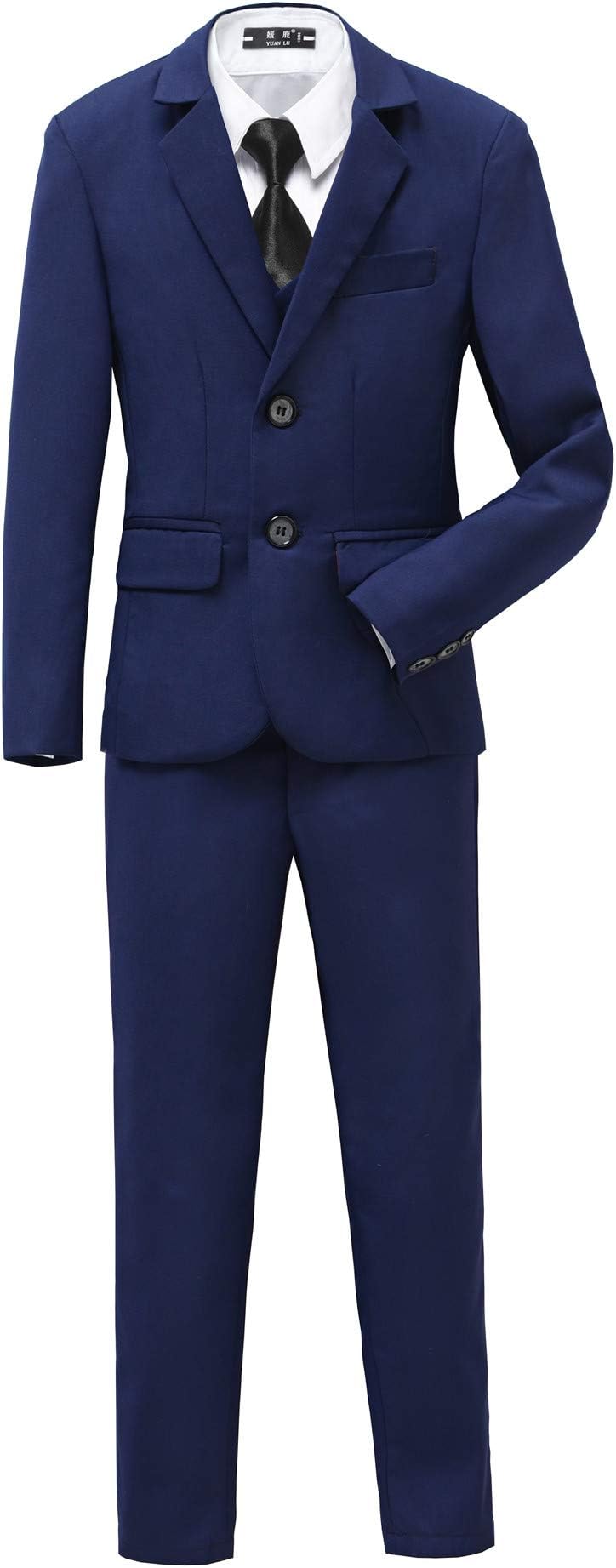 YuanLu Boys Tuxedo for Kids Toddler Boy Formal Suits Set No Tail