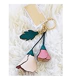 Michael Kors Flower Leather Key Fob Bag Charm