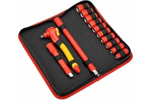 Powerbuilt 13-Piece VDE Tool Set, Insulated Ratchet, Sockets, Extensions, High-Voltage Electrical and Hybrid Vehicles, Home R