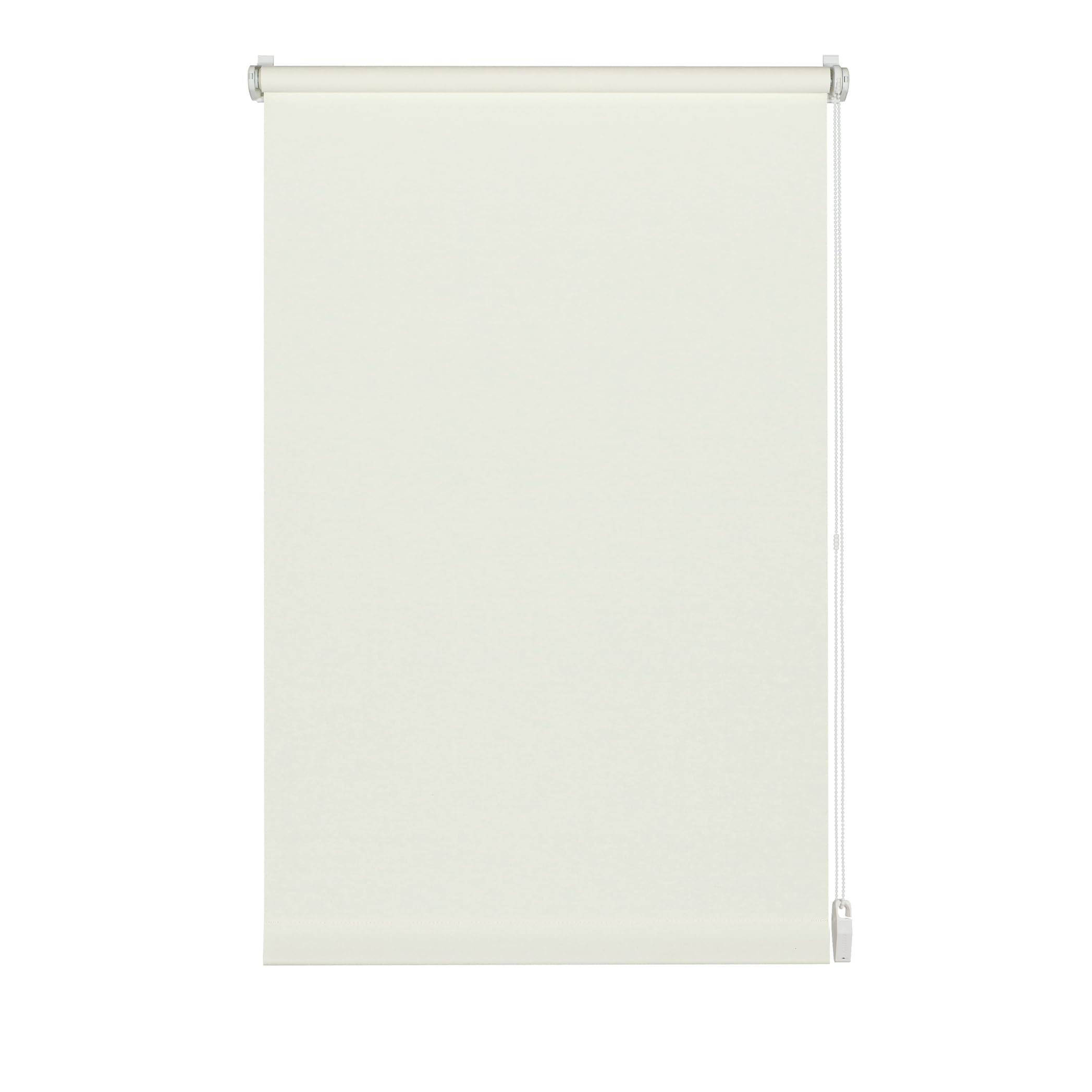 Gardinia Roller Blind for Clamping or Gluing, Daylight Roller Blind, Opaque, Mounting Kit Included, EASYFIX Roller Blind Plain, White, 75 x 150 cm (WxH)