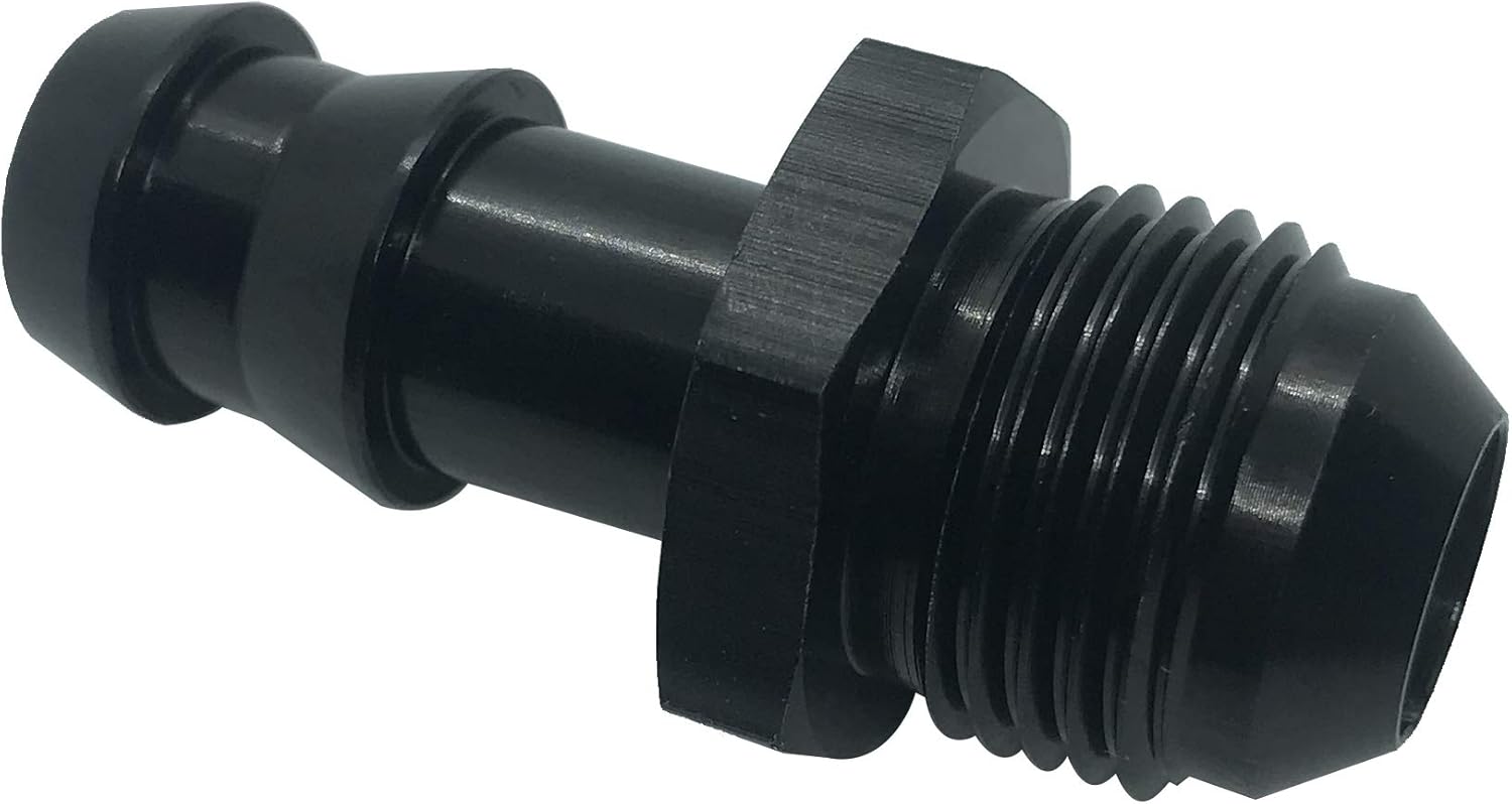6AN Flare to 5/16 Hose Barb Fuel Line Fitting Adapter