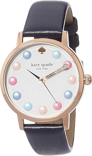 Amazon Com Kate Spade Women S Metro Three Hand Pink Tone Stainless Steel Watch Ksw1454 Watches