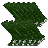 LingTu Soccer Socks 3/12 Pairs Team-Sport Knee High Breathable Football Socks for Men Youth Kids Boys