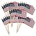 Super Tough USA Stick Flag with Spear Tip, 4 by 6-Inch, 25-Pack primary