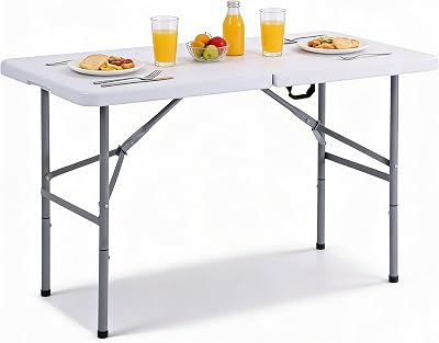 Denny International Trestle Table 4ft Indoor Outdoor Folding Heavy Duty