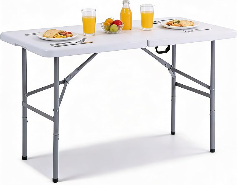 Denny International Trestle Table 4ft Indoor Outdoor Folding Heavy Duty