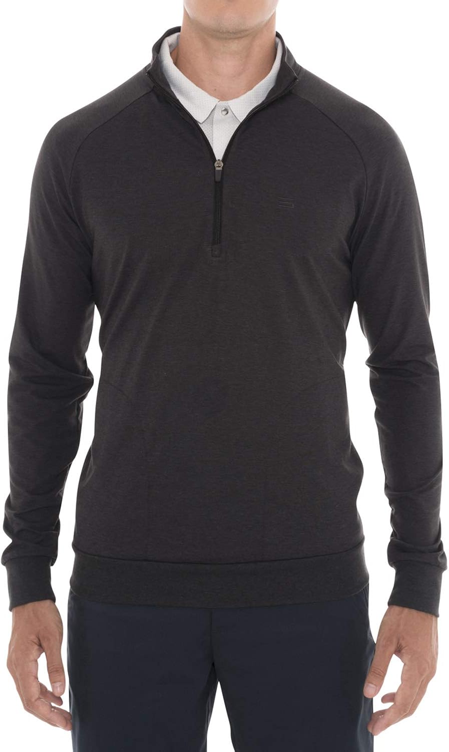 Mens Lightweight Dry Fit Pullover - Long Sleeve Half Zip Golf Jacket for Men: Clothing