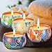 Scented Candles Gift Sets for Women- Peach, Mango, Grapefruit and Bergamot, Candle 100% Soy Wax for Stress Relief and Aromatherapy, Christmas Gift Candles - 4 Pack