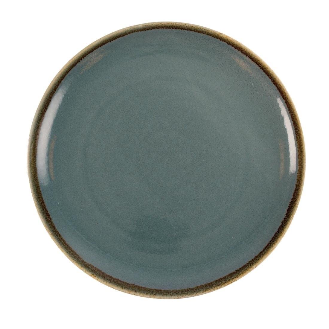 Olympia Kiln Round Plate Ocean 280mm 11 Rimmed Kitchen Serving Dishes 4pc — image 1