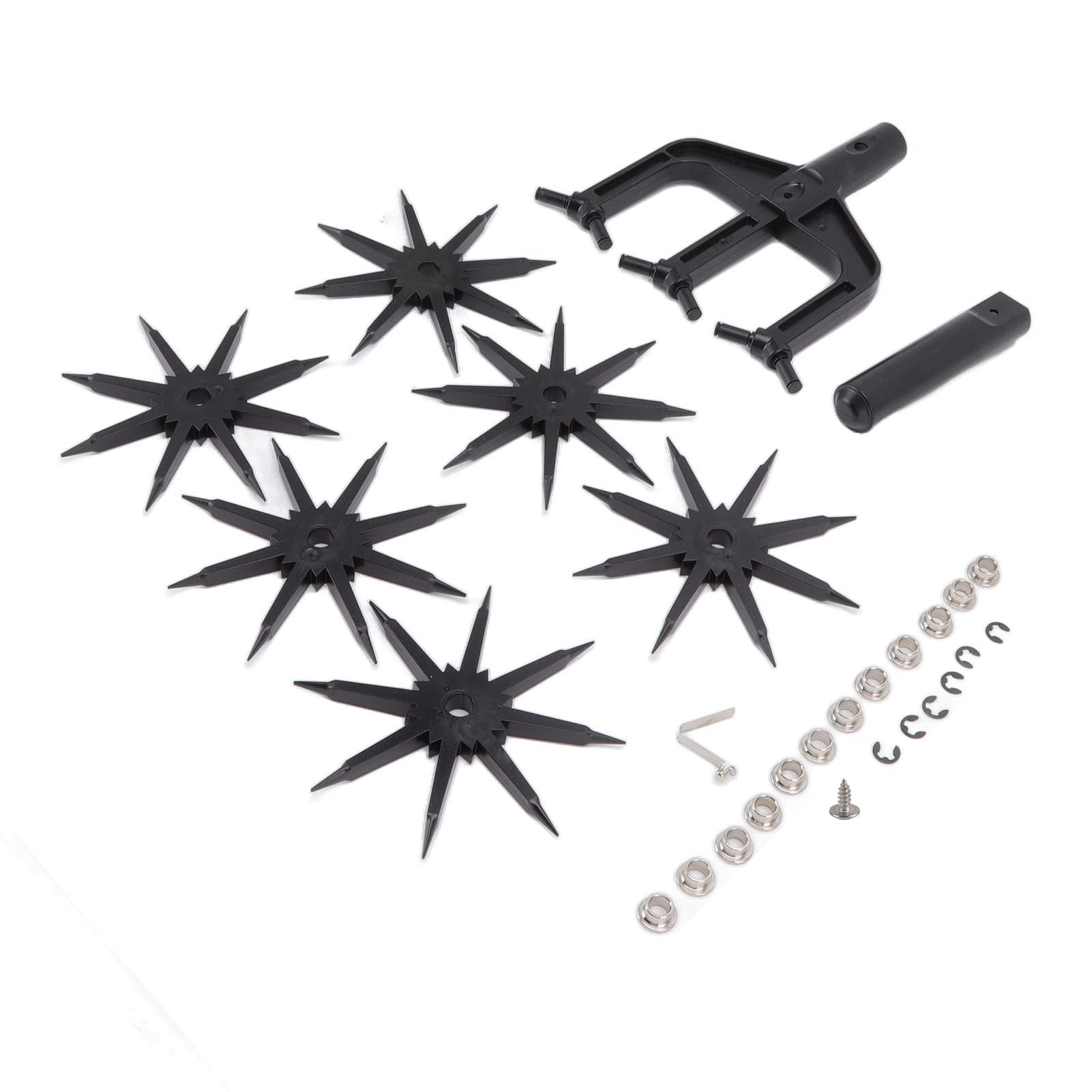 Hztyyier Cultivator Garden Garden Loose Soil Aerator Lawn Grassland Cob Ripper Scarifier Tiller for Tool Digging Artifact