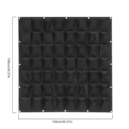 Zerodis 56 Bolsillos Jardín Jardinera Vertical Bolsillos Bolsa de ...