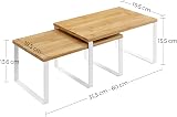 SONGMICS Spice Rack Set of 2 Expandable Stackable Shelf Organizer White/Natural view 5