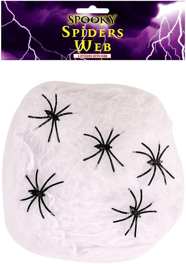 200g Stretchable Spider Web Cobweb & Spiders Decorations Halloween Props