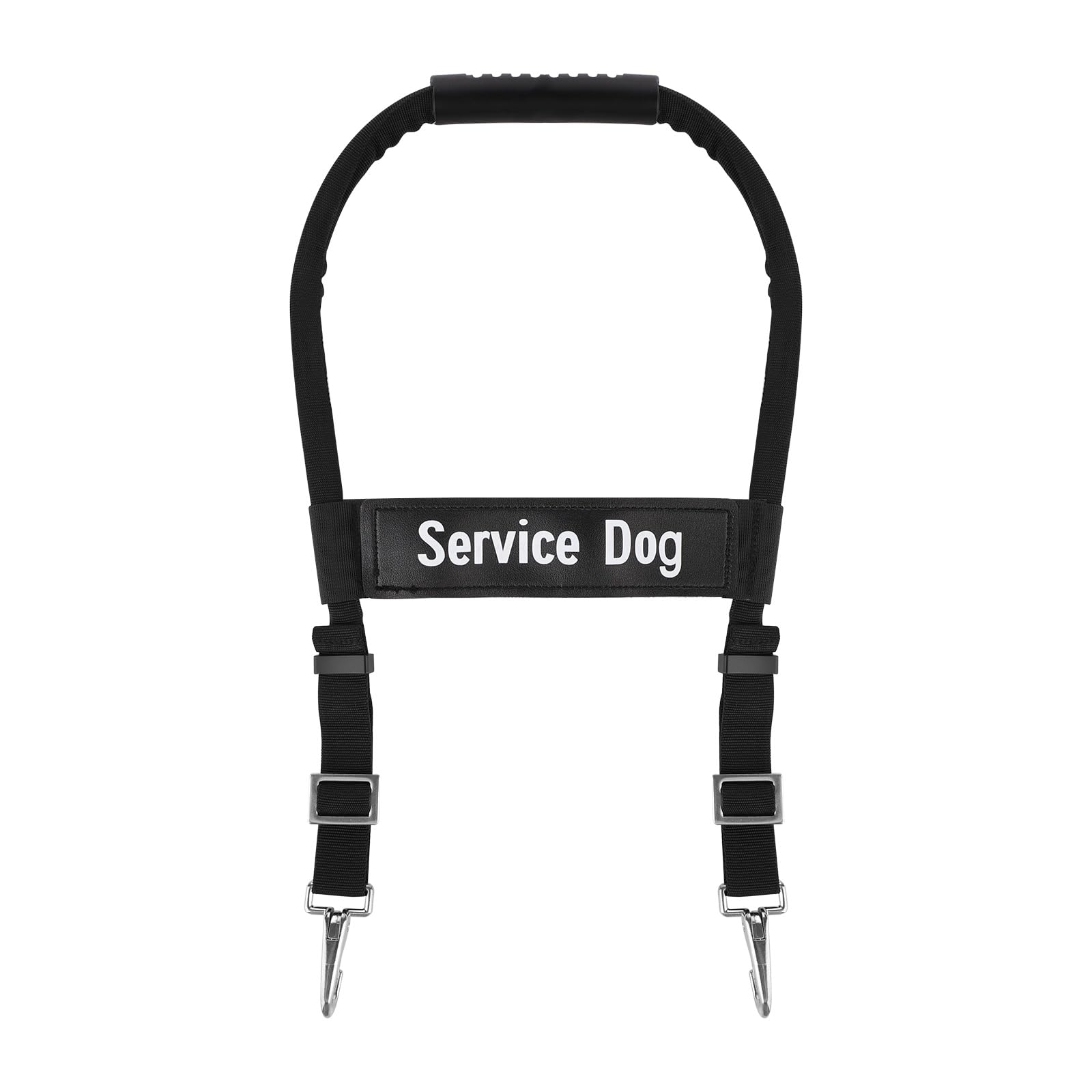 Adjustable Service Dog Handles, Guide Dog Vest Saddle for Service Dog Handles Harness Dog Gear Dog Support Sling Brace Lifter Accessories (12-20 Inch)