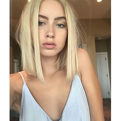 Amazon Com Blonde Lace Bob Wig Glamador 13x6 Lace Frontal