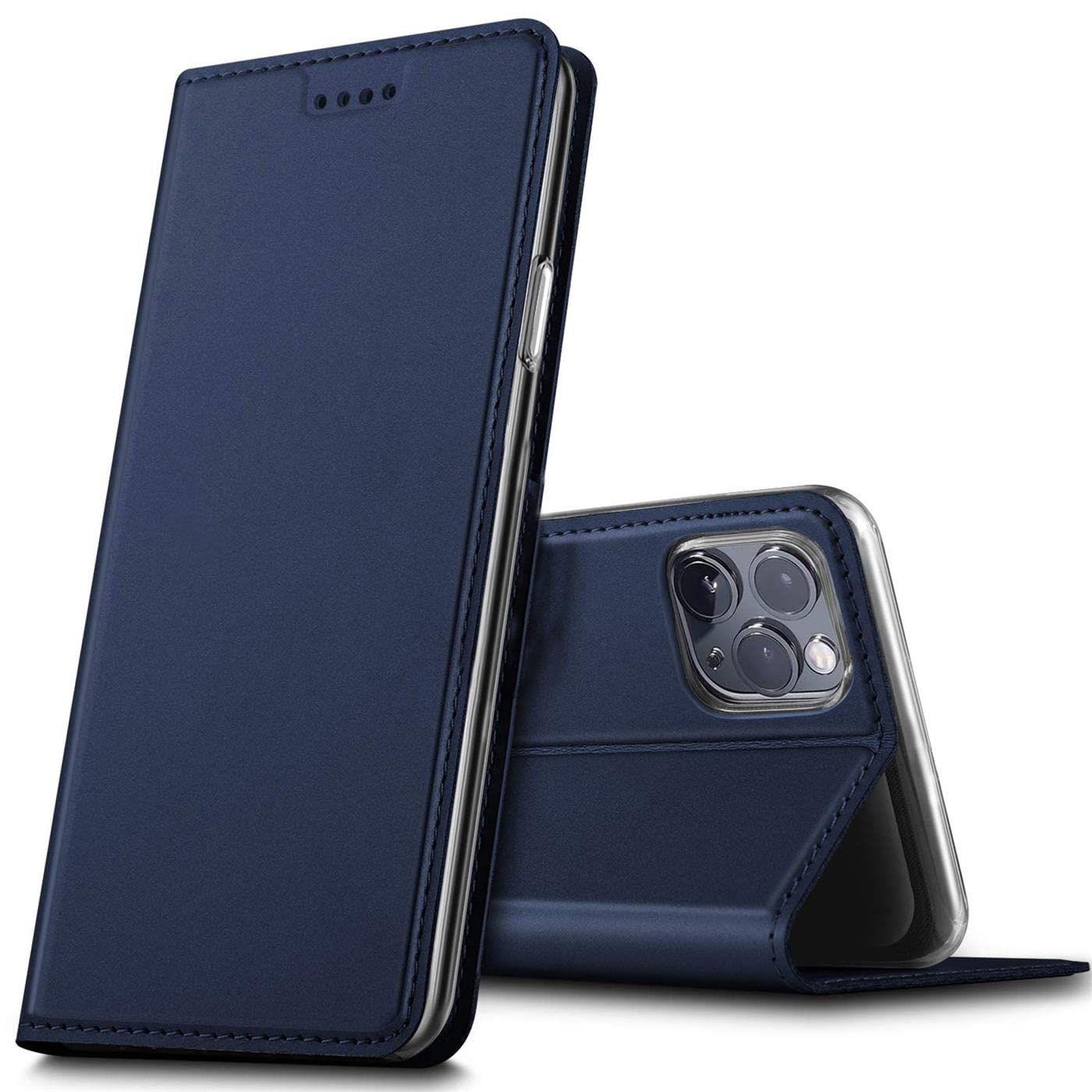 Verco Case compatible with iPhone 13 Pro Max, Flip Wallet Cover with Magnetic Closure for iPhone 13 Pro Max Phone Case - blue
