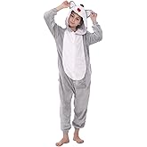 Flannel Animal Costume Onesie Kids Halloween Costumes for Girls Boys One Piece Easter Cosplay