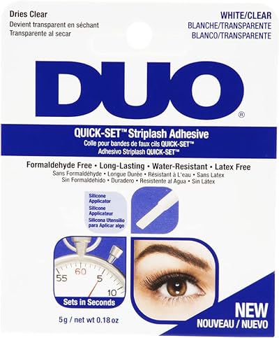Duo Quick-Set Striplash Adhesive Glue White to Clear Lightweight 0.18oz