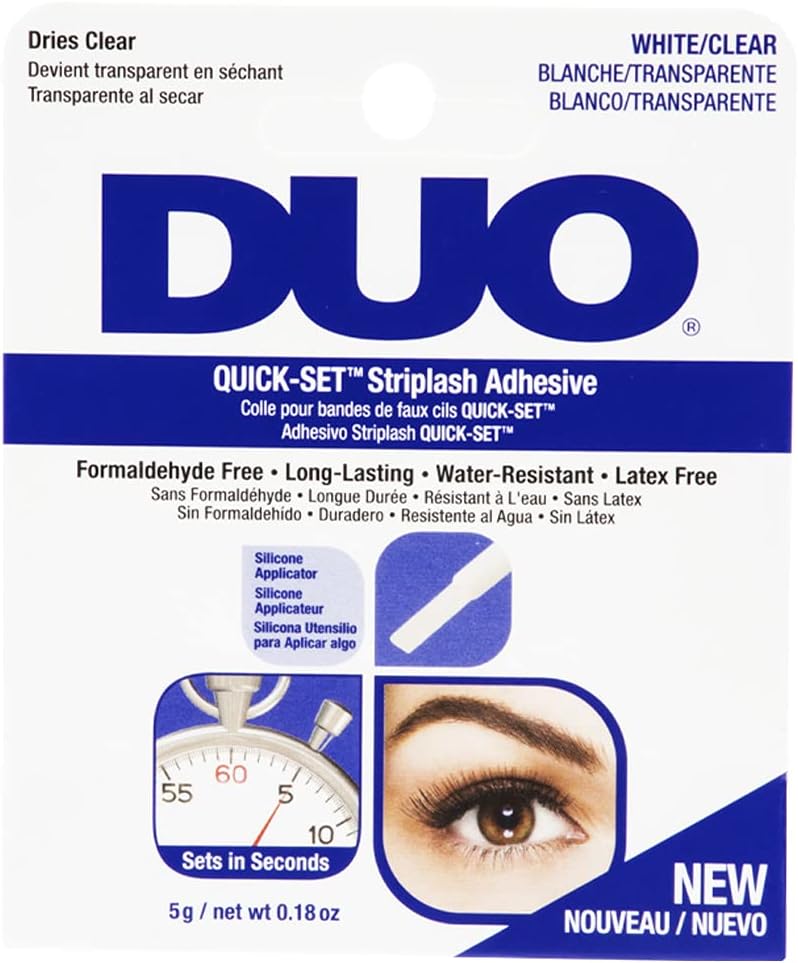 Duo Quick-Set Striplash Adhesive Glue White to Clear Lightweight 0.18oz