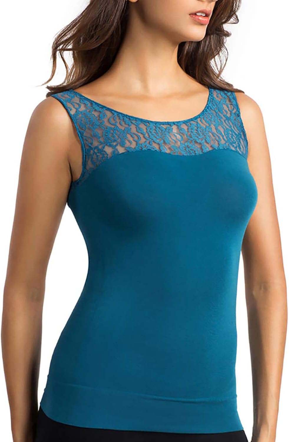 MD Shapewear Tank Top Womens Camisole Shapewear Cami Shaper for Tummy and Waist Small Black