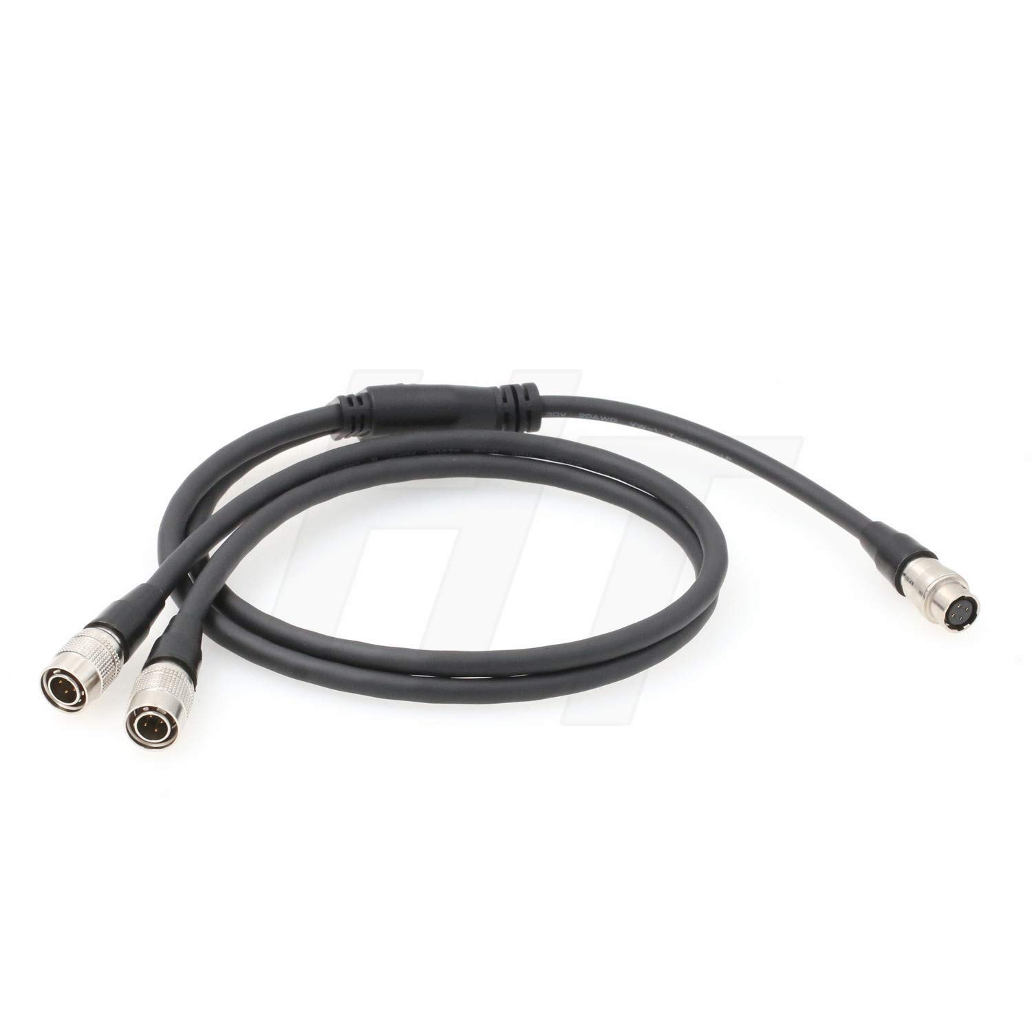 Power Splitter Cable Hirose 4 Pin Female to 2x Hirose 4 Pin Male for Zoom F8 Zaxcom QRX100 Receiver 3.3ft